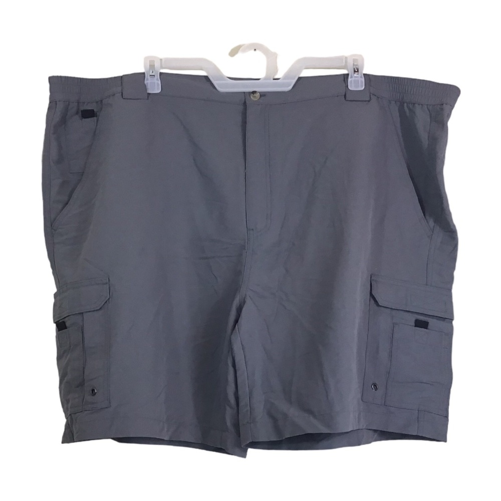 World Wide Sportsman Shorts Men's Size 54 Lightweight Cargo 100% Nylon Gray